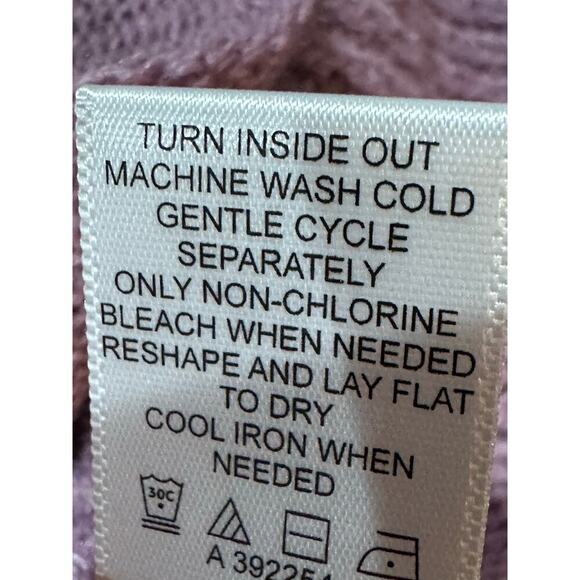 LOGO Lori Goldstein Sz 1X Tie Front Kelsey Cardigan Lavender‎ Longline Pockets - Picture 9 of 15